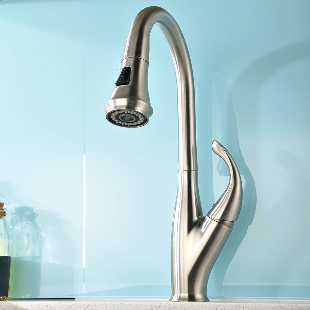 Moa Brushed Nickel Kitchen Sink Faucet